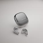 Casti bluetooth wireless TWS HiFuture Chromebuds, Bluetooth 5.4, Pana la 6 ore autonomie casti, 30 de ore autonomie combinat, IPX 5, Ultra Bass, ENC, Silver 6 - lerato.ro